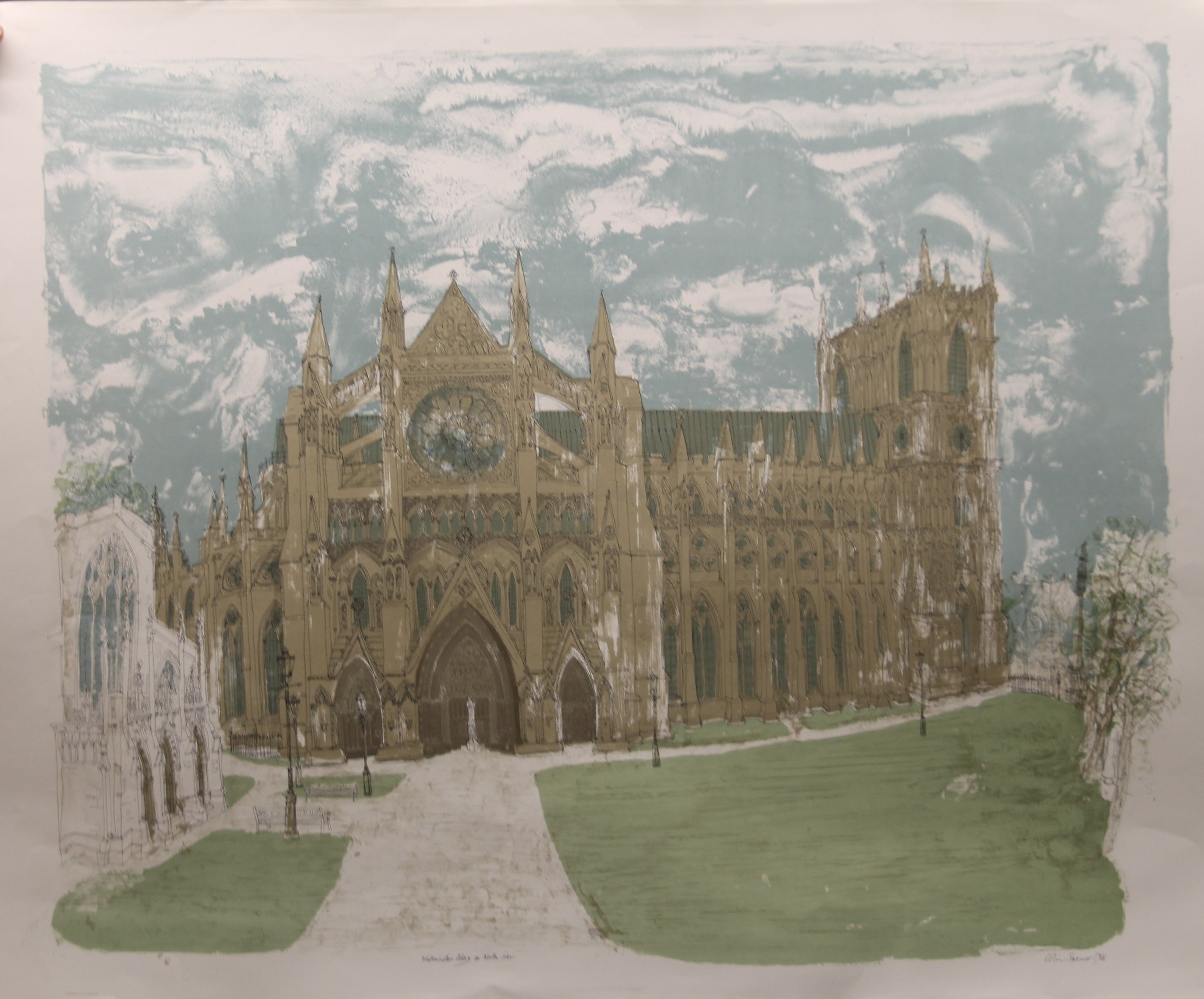 Artwork by Colin Spencer, prints of London sights, Made of lithographic prints