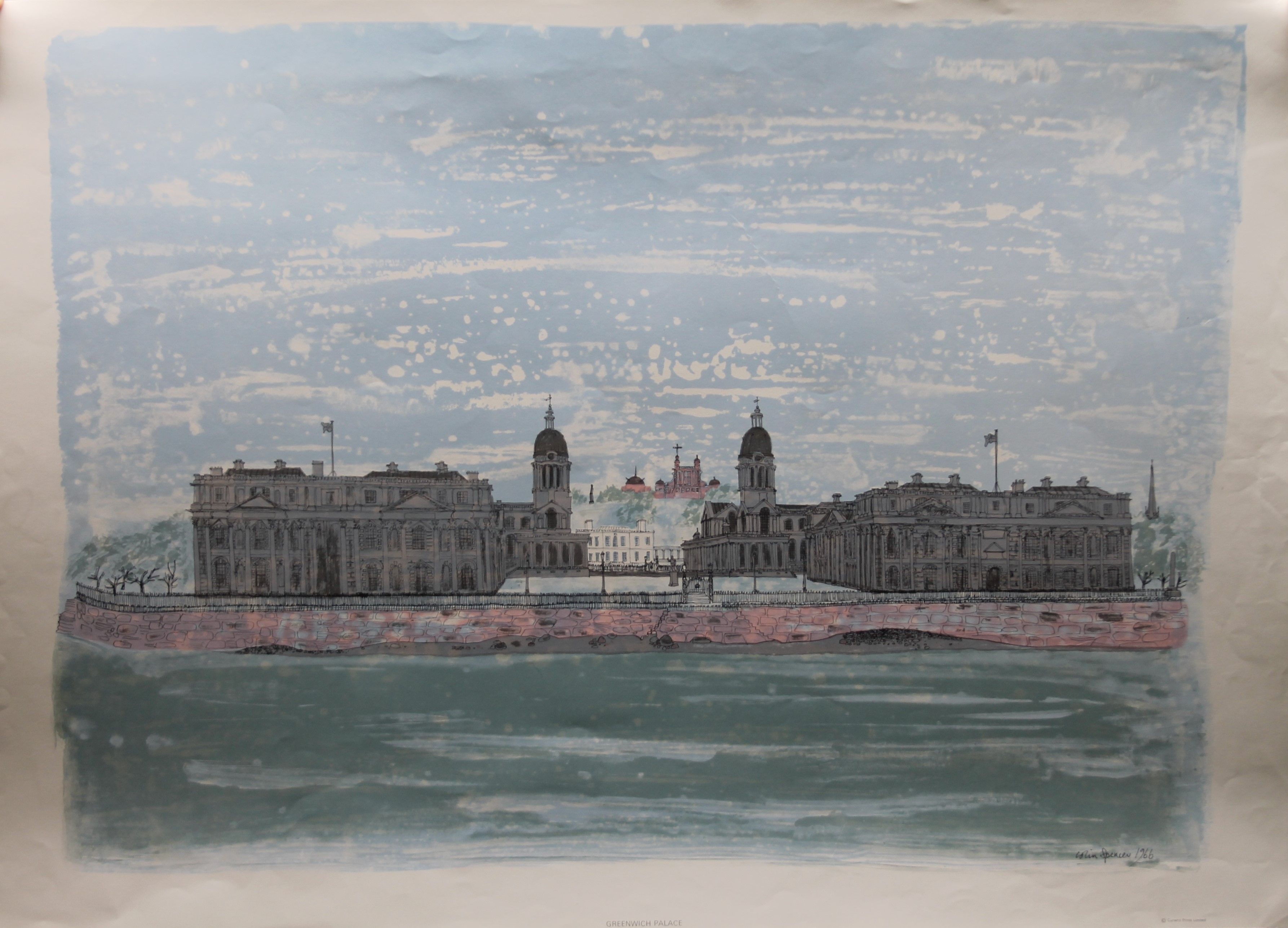 Artwork by Colin Spencer, prints of London sights, Made of lithographic prints