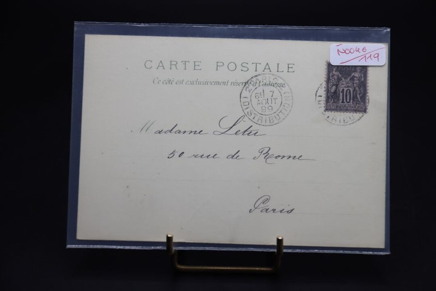 Alphonse Mucha | Une carte postale horizontal et timbrée et oblitérée ...