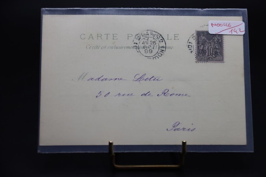 Alphonse Mucha | Une carte postale horizontal et timbrée et oblitérée ...