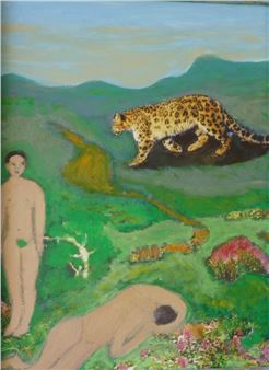 Eva scopre il corpo di Abele morto - Angelo Ruggeri