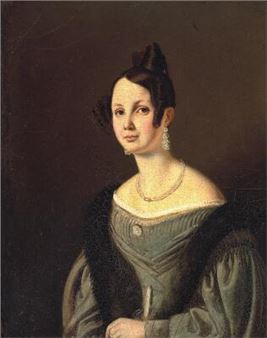 Portrait of Anny Christine Petrine Raffenberg - David Monies