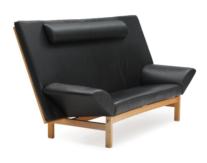 Takashi Okamura | Three-seater sofa with maple frame | MutualArt
