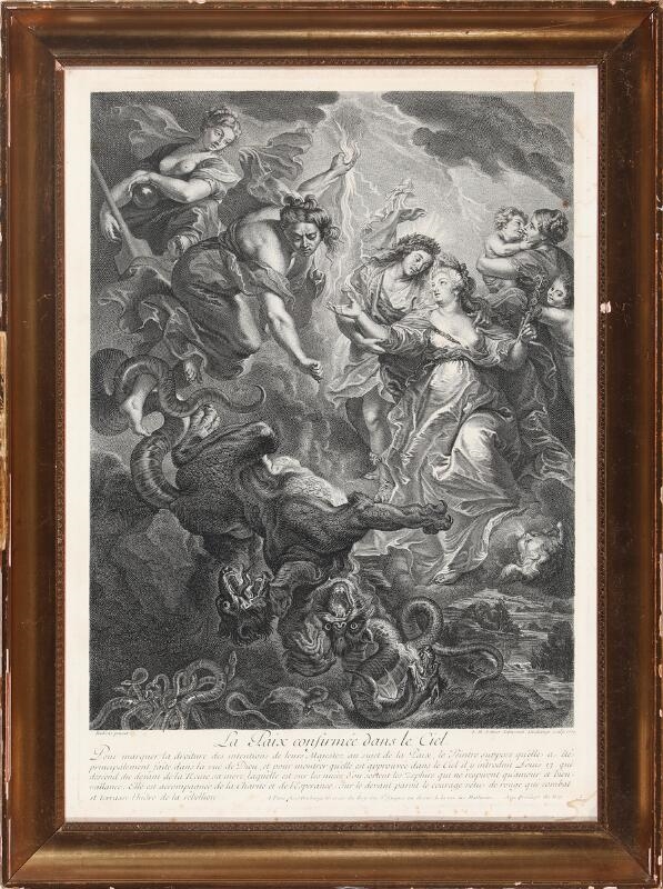 Artwork by Peter Paul Rubens, Jean-Marc Nattier, La Paix confirmée dans le Ciel, Made of print
