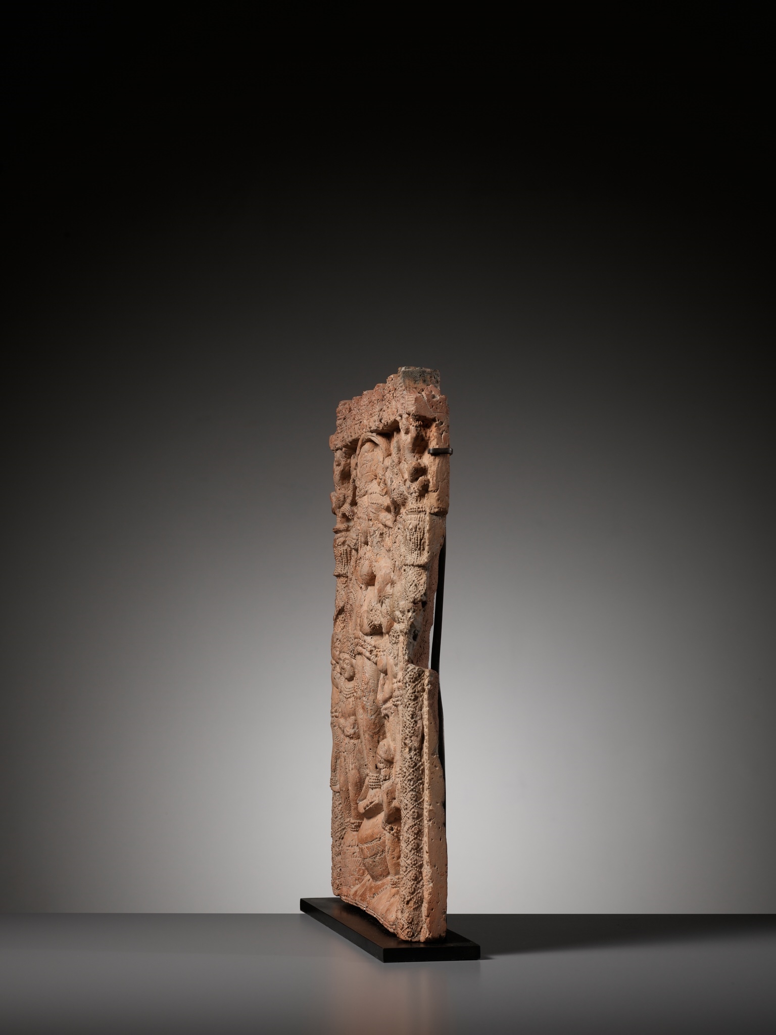 Artwork by Indian School, 1st Century, A TERRACOTTA PLAQUE DEPICTING A MOTHER GODDESS, EASTERN INDIA, CHANDRAKETUGARH, C. 1ST CENTURY BC TO 1ST CENTURY AD, Made of terracotta plaque