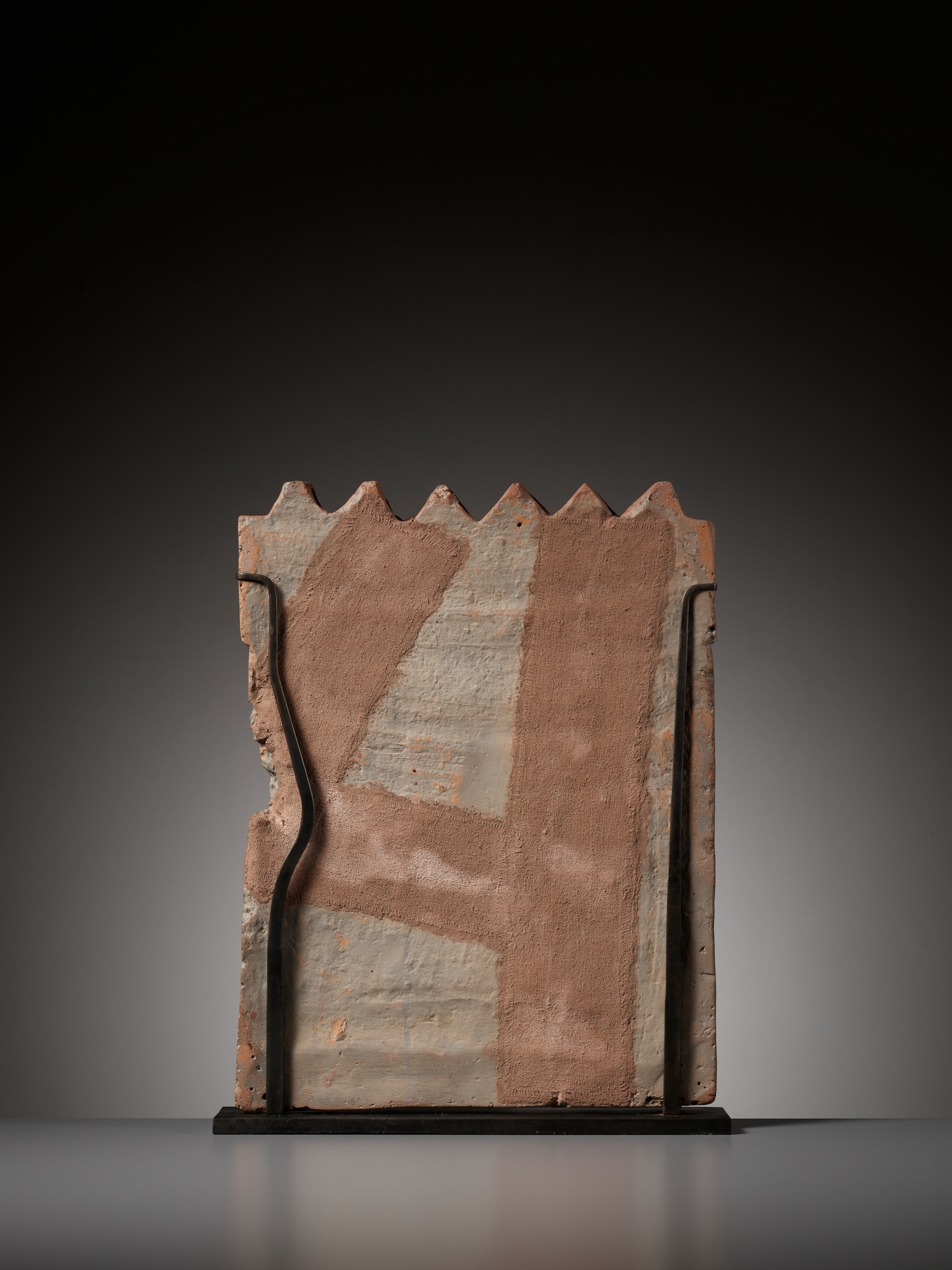 Artwork by Indian School, 1st Century, A TERRACOTTA PLAQUE DEPICTING A MOTHER GODDESS, EASTERN INDIA, CHANDRAKETUGARH, C. 1ST CENTURY BC TO 1ST CENTURY AD, Made of terracotta plaque