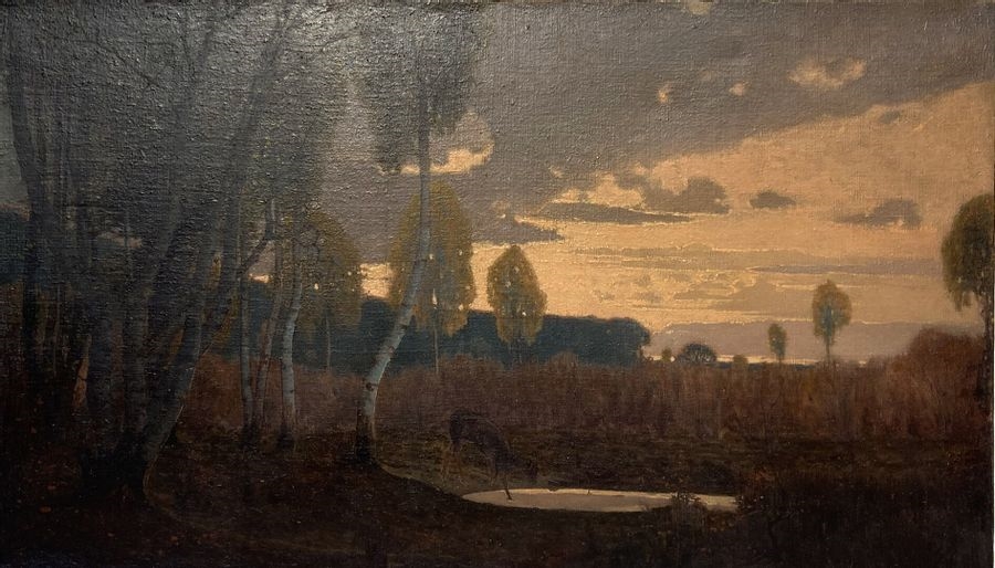 Artwork by Henri Taurel, Landscape, Made of oil on canvas
