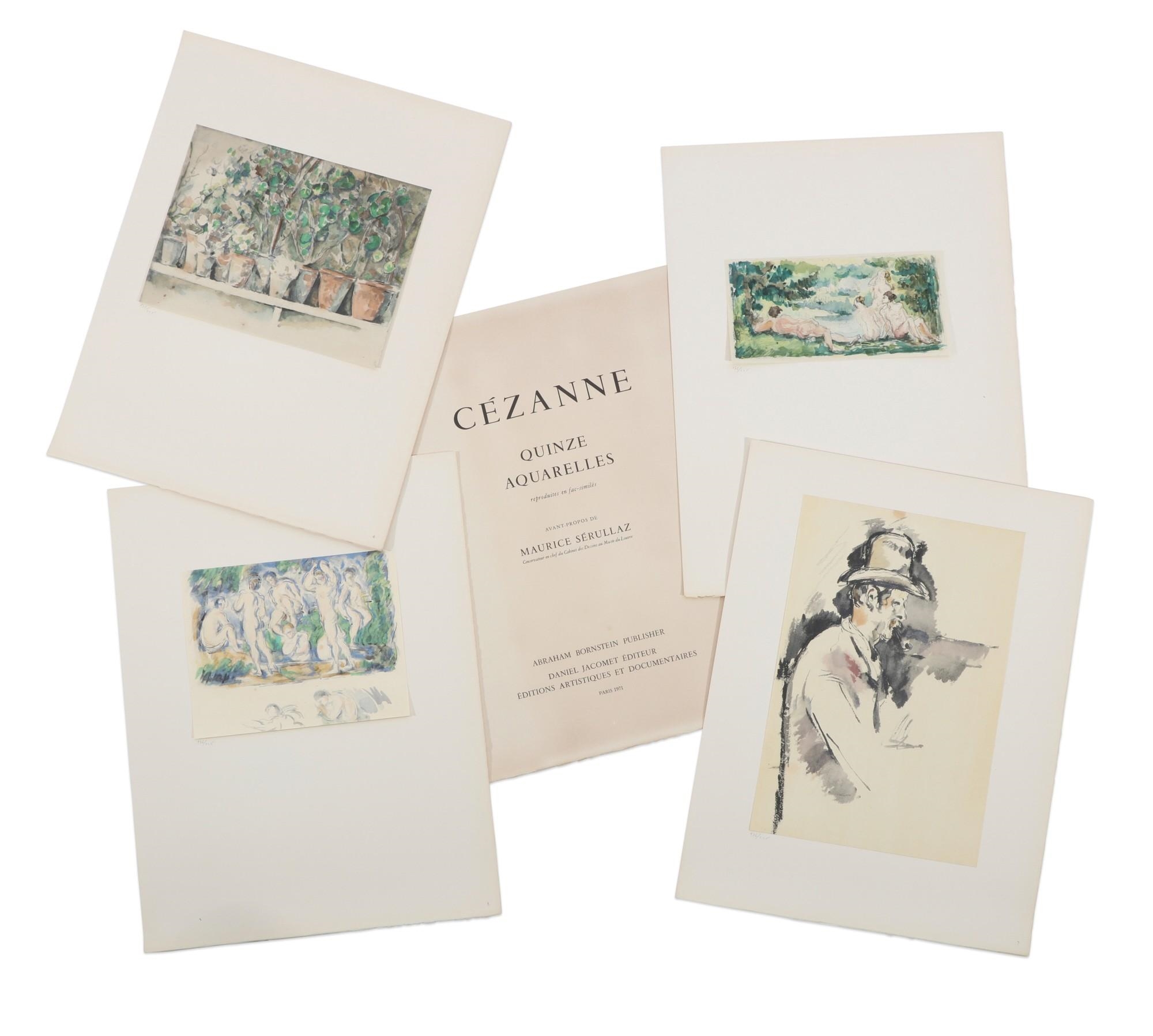 Quinze Aquarelles, 1971 (15) by Paul Cézanne