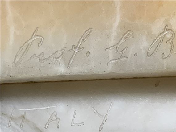 Giuseppe Bessi | Giuseppe (Professor) Bessi Signed Italian Marble