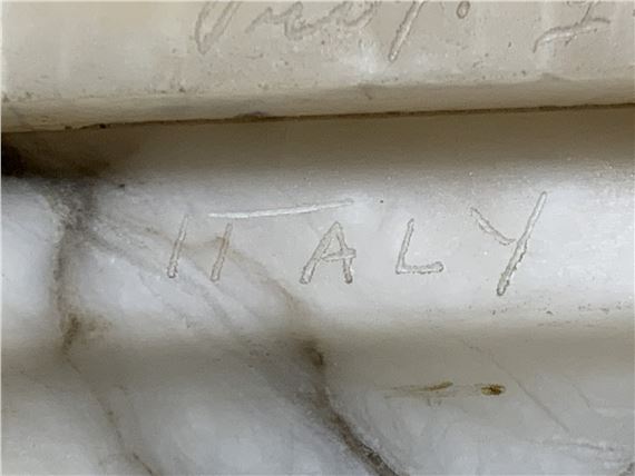 Giuseppe Bessi | Giuseppe (Professor) Bessi Signed Italian Marble