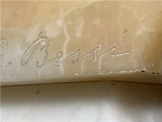 Giuseppe Bessi | Giuseppe (Professor) Bessi Signed Italian Marble