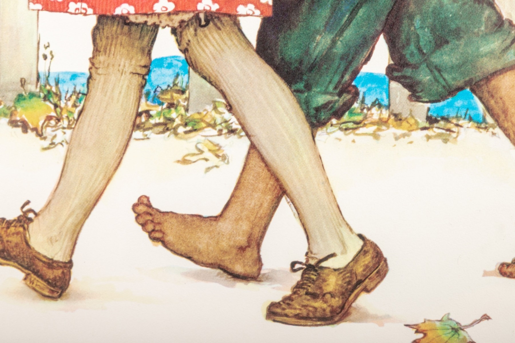 Norman Rockwell | Young Love: Walking to School | MutualArt