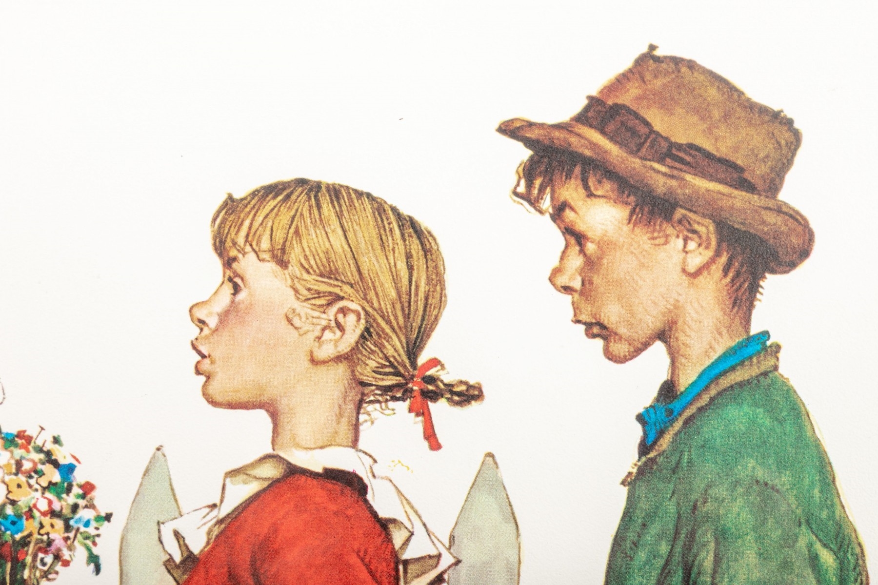 Norman Rockwell | Young Love: Walking to School | MutualArt