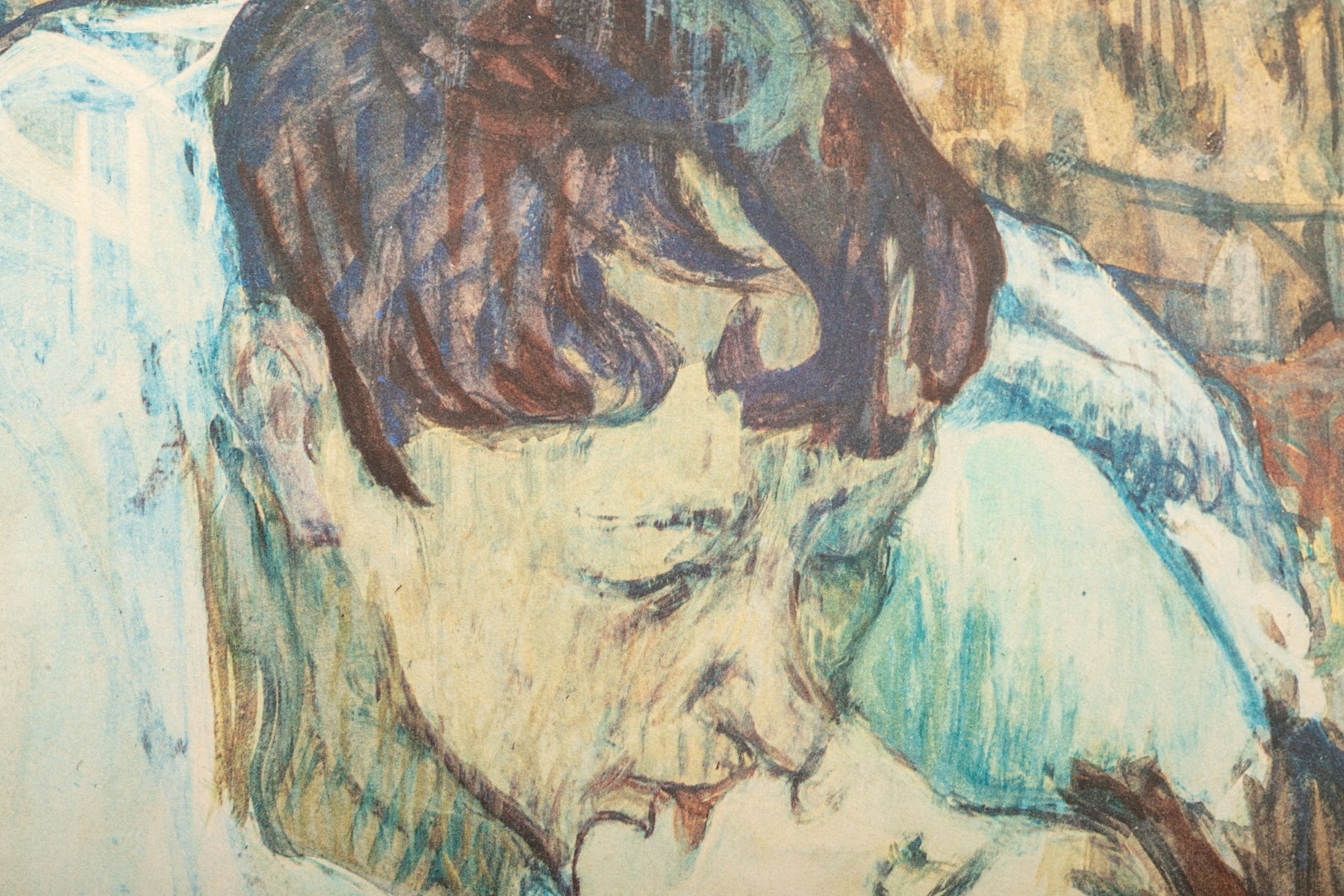 Artwork by Henri de Toulouse-Lautrec, In Bed The Kiss, Made of lithograph