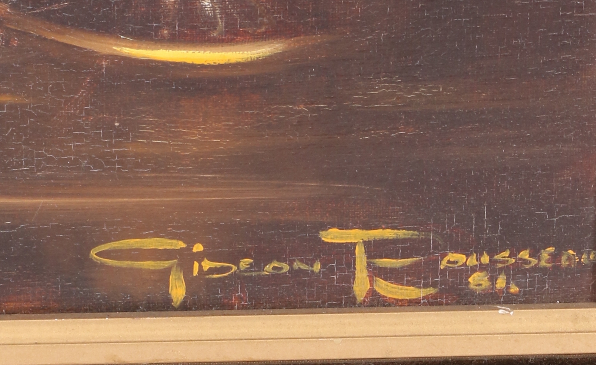 Artwork by Gideon Rousseau, COPPER VASES STILL LIFE, Made of oil on canvas on board