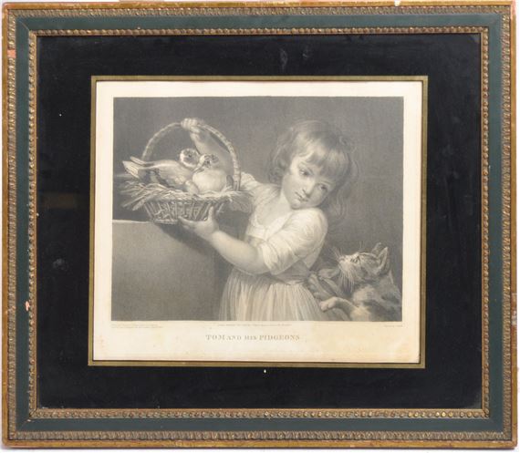 18TH CENTURY ENGRAVING ENTITLED TOM & HIS PIGEONS - Charles Neil Knight