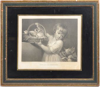 18TH CENTURY ENGRAVING ENTITLED TOM & HIS PIGEONS - Charles Neil Knight