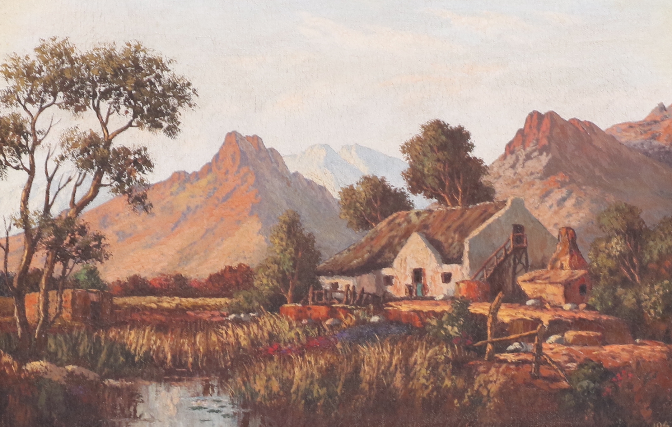 Victor Visser FARMHOUSE ON THE RIVERBANK (1942) MutualArt