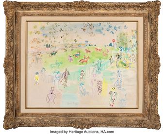 ラウル・デュフィ　LE CHAMP DE COURSES A ASCOT Raoul Dufy | LE CHAMP DE COURSES À ASCOT (1935) | MutualArt