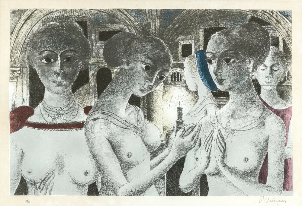Les Gothiques by Paul Delvaux, 1982