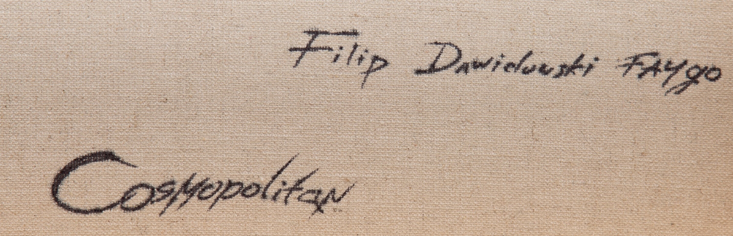 Artwork by Filip Dawidowski, Comsopolitan, Made of acrylic/canvas