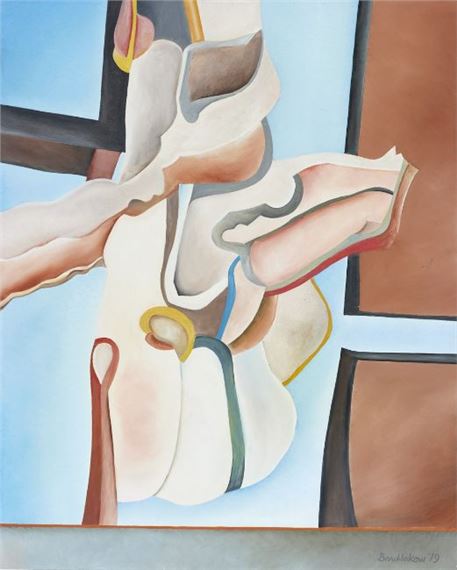 Gebunden in Landschaft by Alexej Iljitsch Baschlakow, 1979