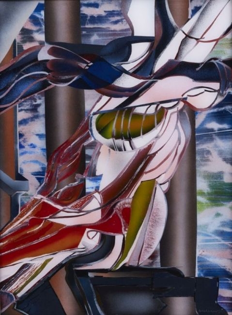 Artwork by Alexej Iljitsch Baschlakow, Samsonmoment, Made of glass painting