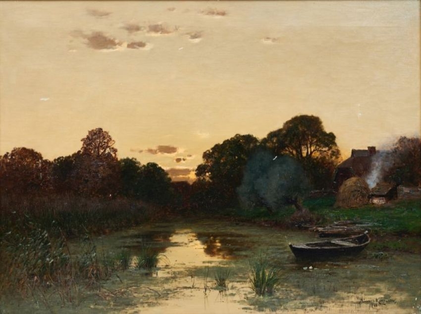 Abendstimmung by Konrad Alexander Müller-Kurzwelly, 1895
