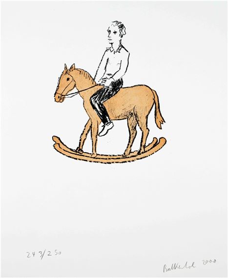 ''Rocking Horse'' by Stephan Balkenhol, dated 2000