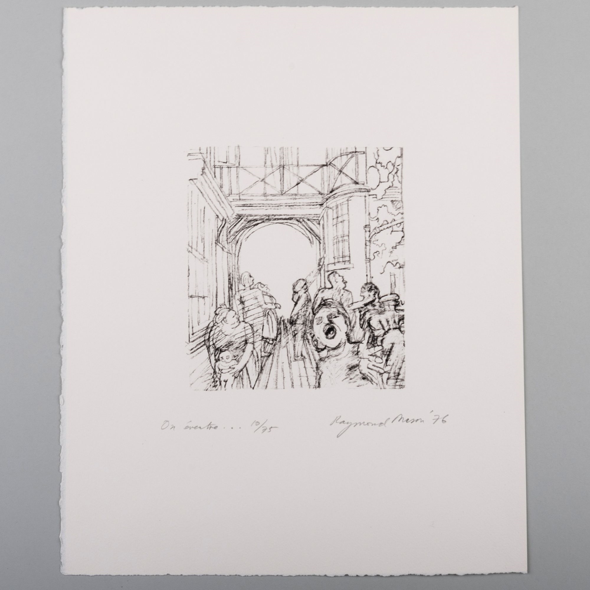 Artwork by Raymond Mason, Raymond Mason (1922-2010): L'Agression, Two Impressions; and On Eventre, Made of lithographs in black on wove paper