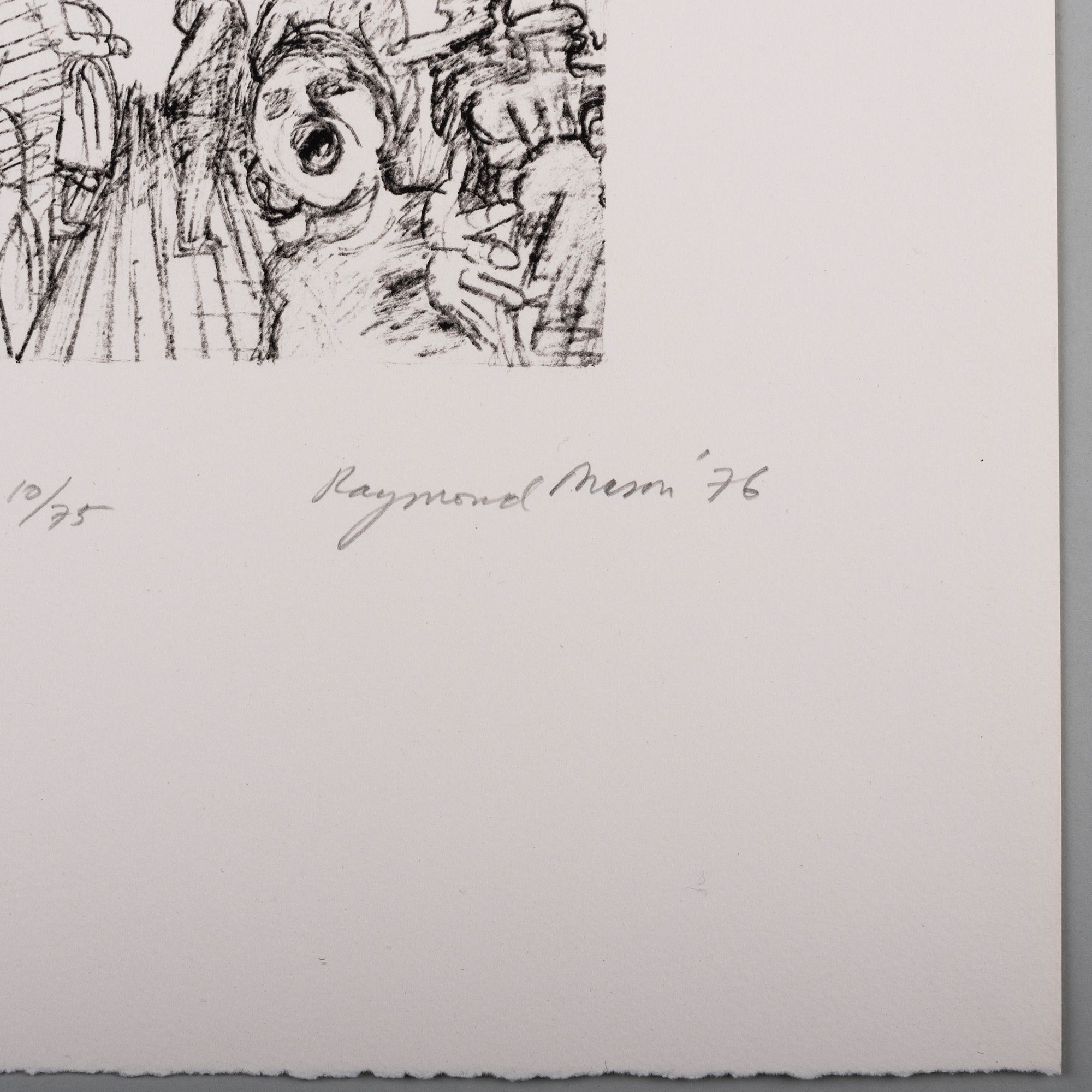 Artwork by Raymond Mason, Raymond Mason (1922-2010): L'Agression, Two Impressions; and On Eventre, Made of lithographs in black on wove paper