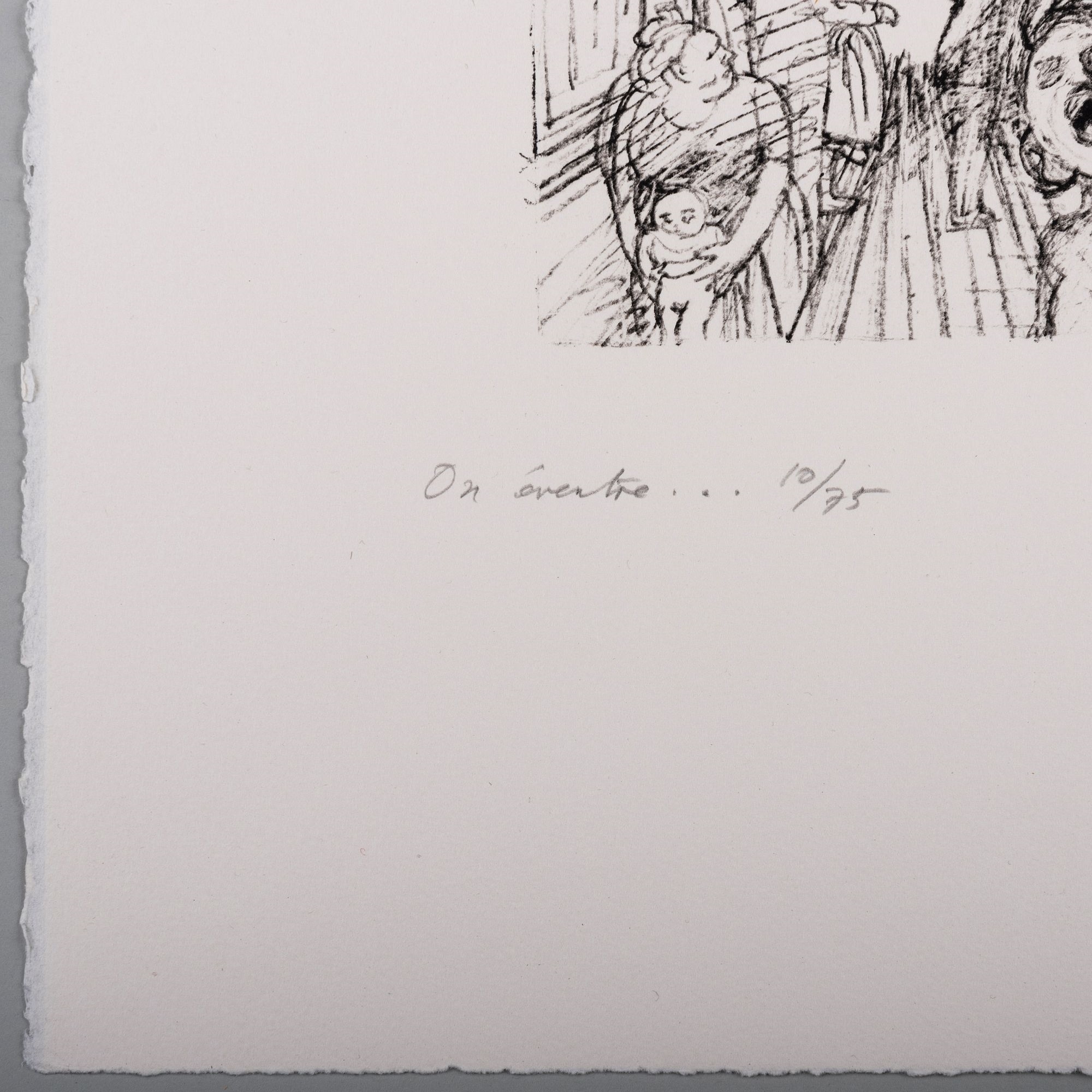 Artwork by Raymond Mason, Raymond Mason (1922-2010): L'Agression, Two Impressions; and On Eventre, Made of lithographs in black on wove paper