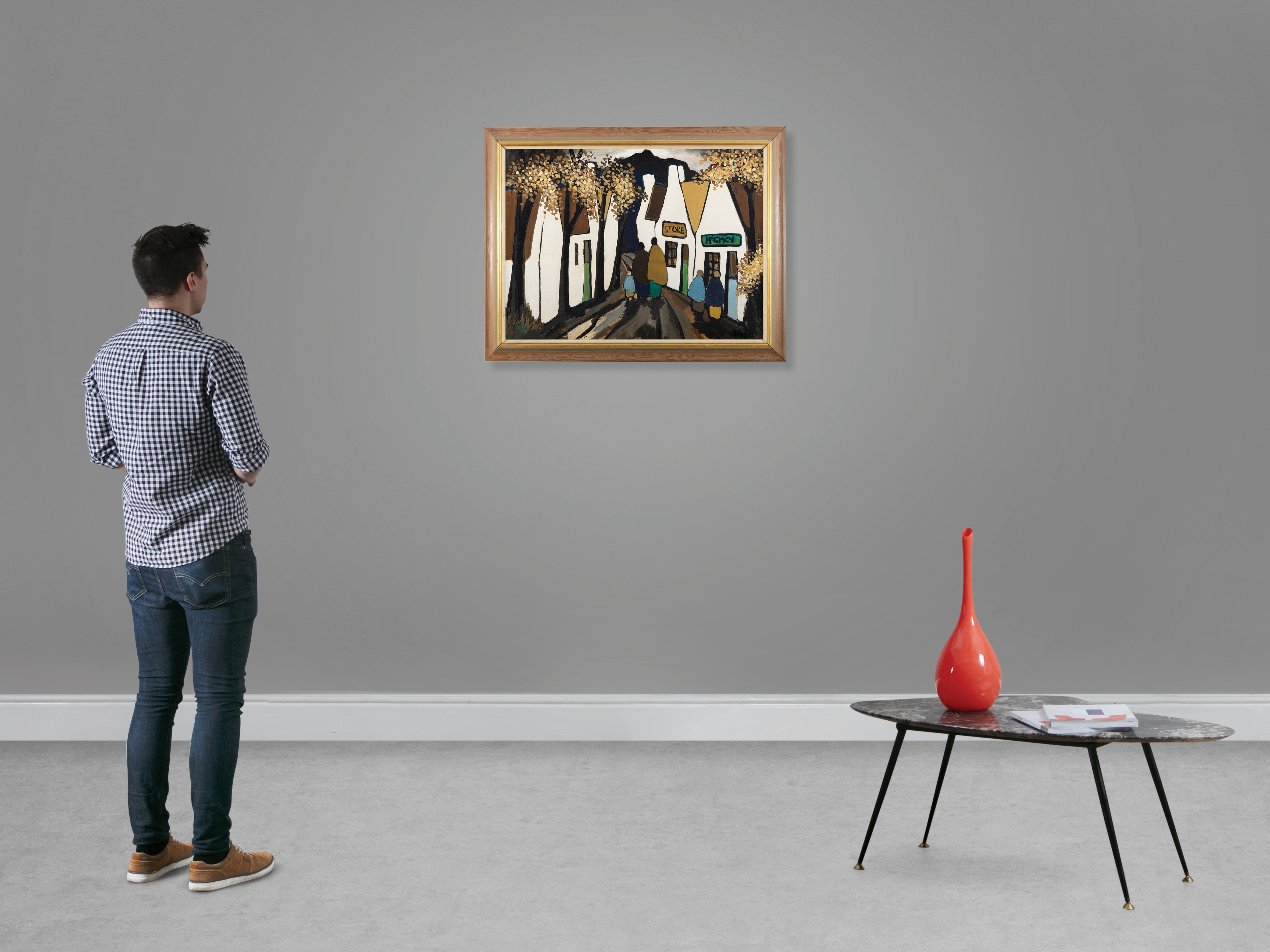 Markey Robinson | Figures by Cottages | MutualArt