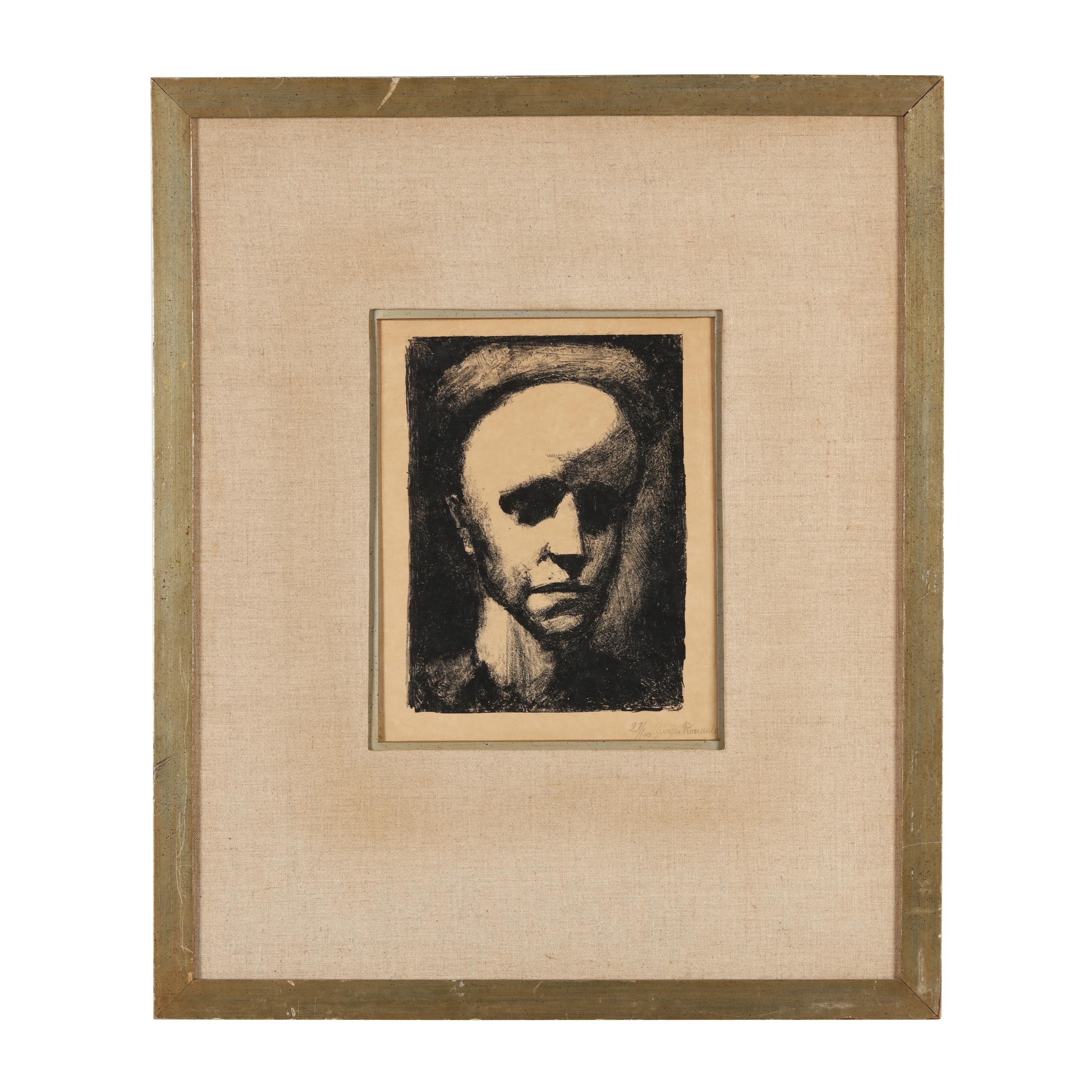 Georges Rouault | Self-Portrait with Cap (1926) | MutualArt