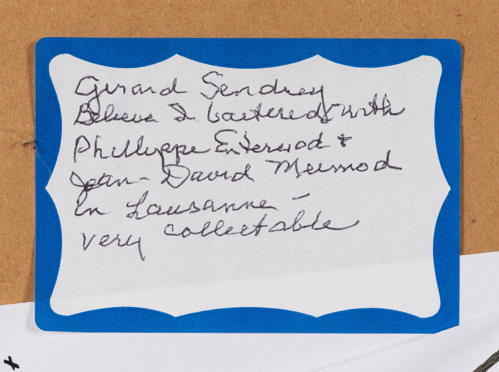 Artwork by Gérard Sendrey, Untitled (Heads) (two works), Made of mixed media on cardboard