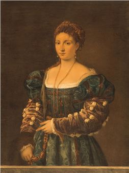 Copy from Titian Vechellio's painting "Beauty" - Cesare Mariannecci