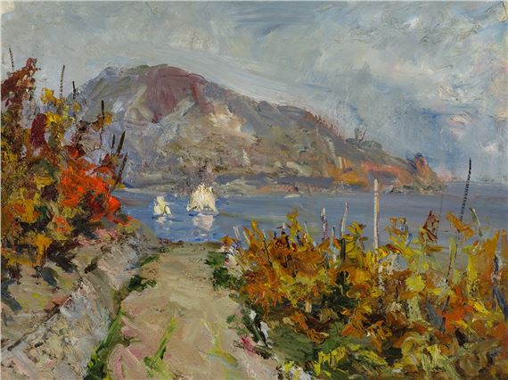 Vineyard by the sea - Victor Aleksandrovich Ferber