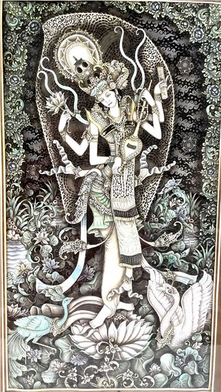 Goddess Saraswati by I Wayan Dolik