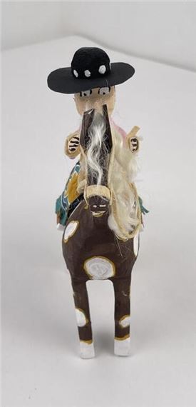 Delbert Buck | Delbert Buck Navajo Folk Art Wood Carving | MutualArt