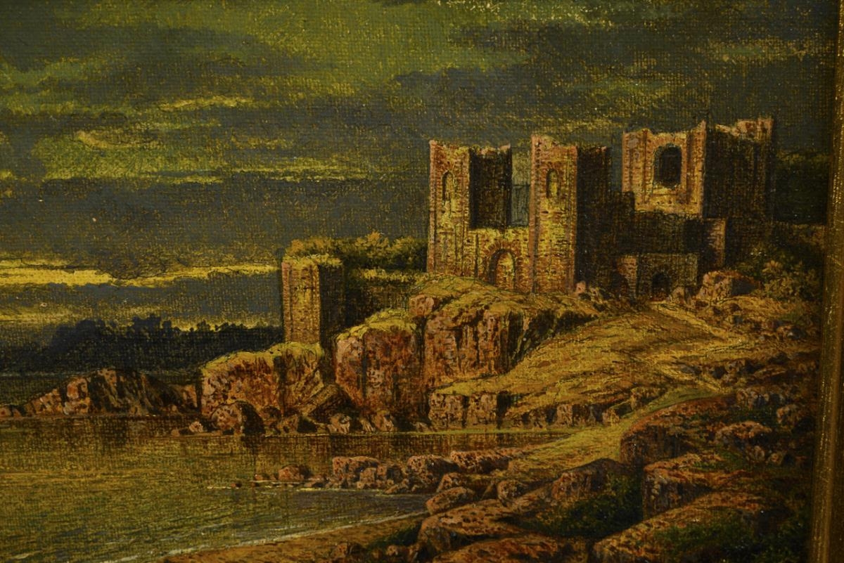 Coastal Landscape with Castle Ruin - Heinrich Ewers