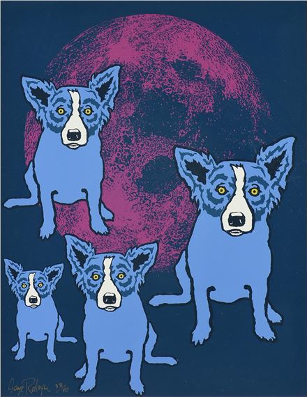 George Rodrigue | Red Dog (1992) | MutualArt