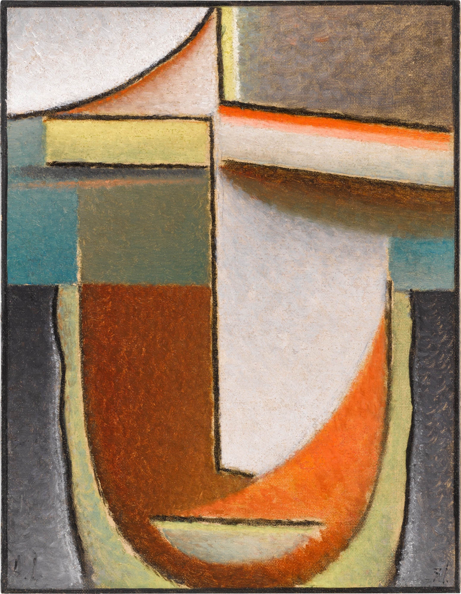 Artwork by Alexej von Jawlensky, Abstrakter Kopf: Greco Erlebnis (Abstract Head: Greco Experience), Made of oil on board