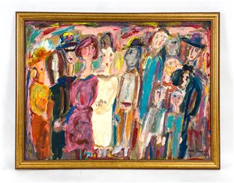 ESTELLE REINGOLD FIGURATIVE O/C - Estelle Reingold