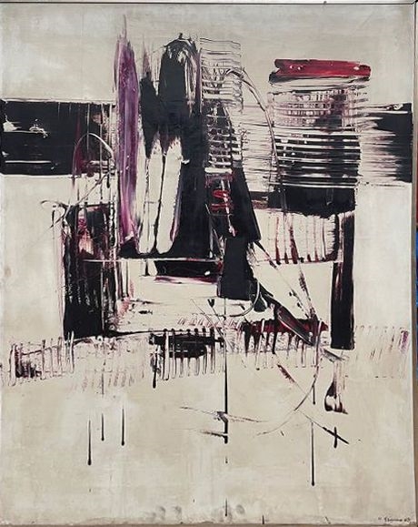 Yves Thomas | Abstract composition (1963) | MutualArt