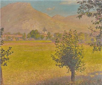 View of a Village, - Charles Philippe Blache