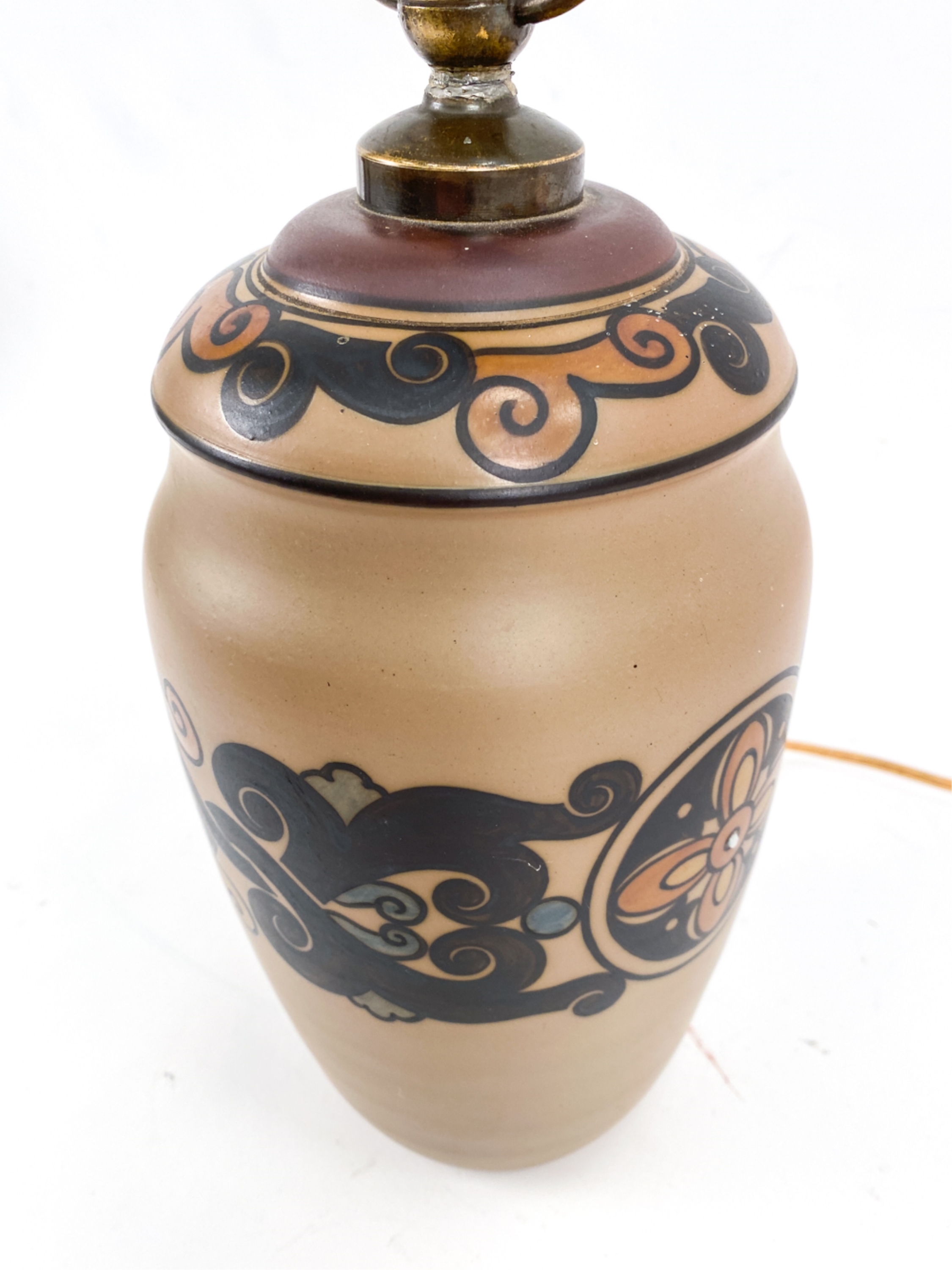 Lauritz Hjorth LAURITZ HJORTH BORNHOLM CERAMIC TABLE LAMP (1930