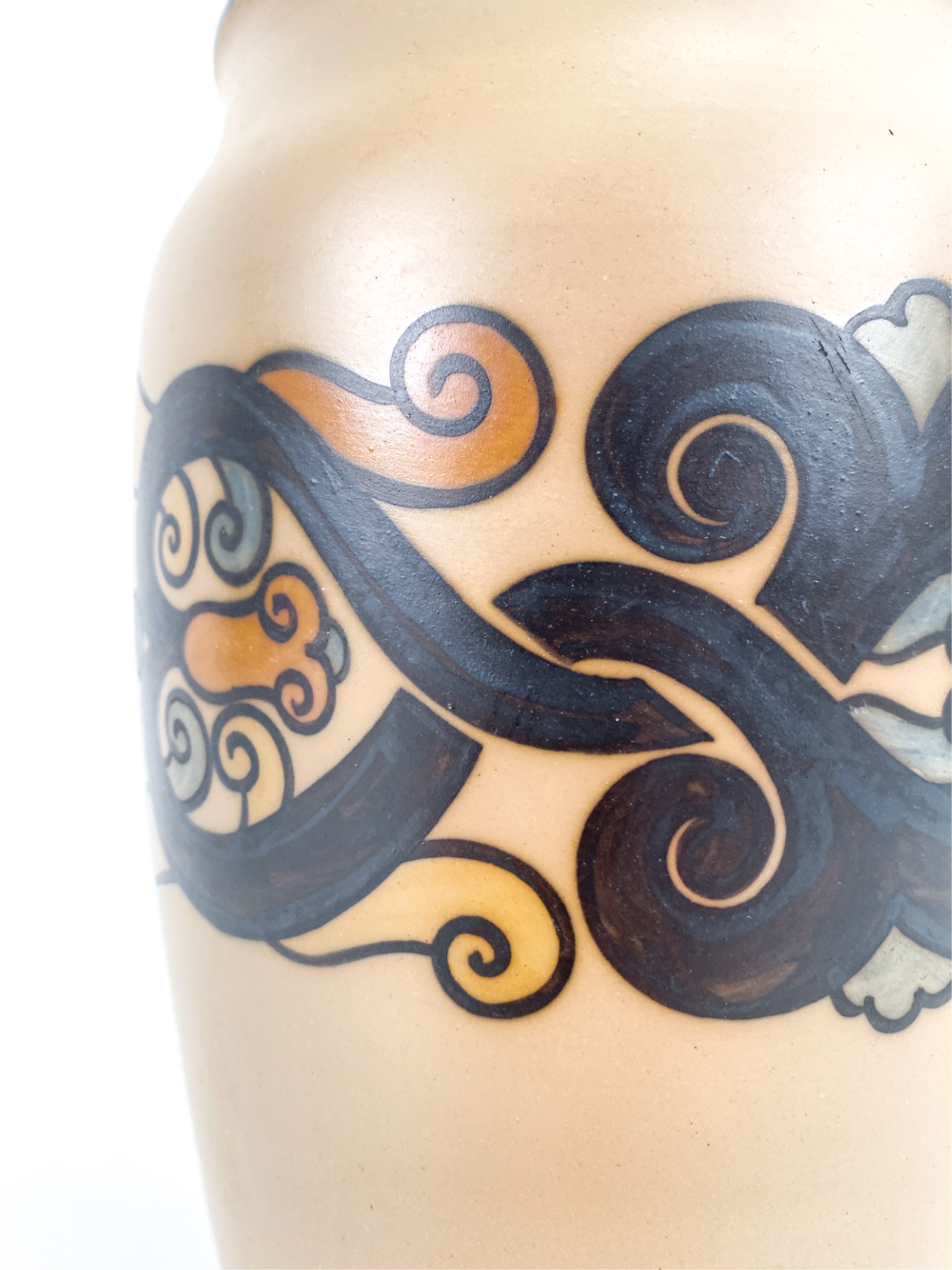 Lauritz Hjorth LAURITZ HJORTH BORNHOLM CERAMIC TABLE LAMP (1930