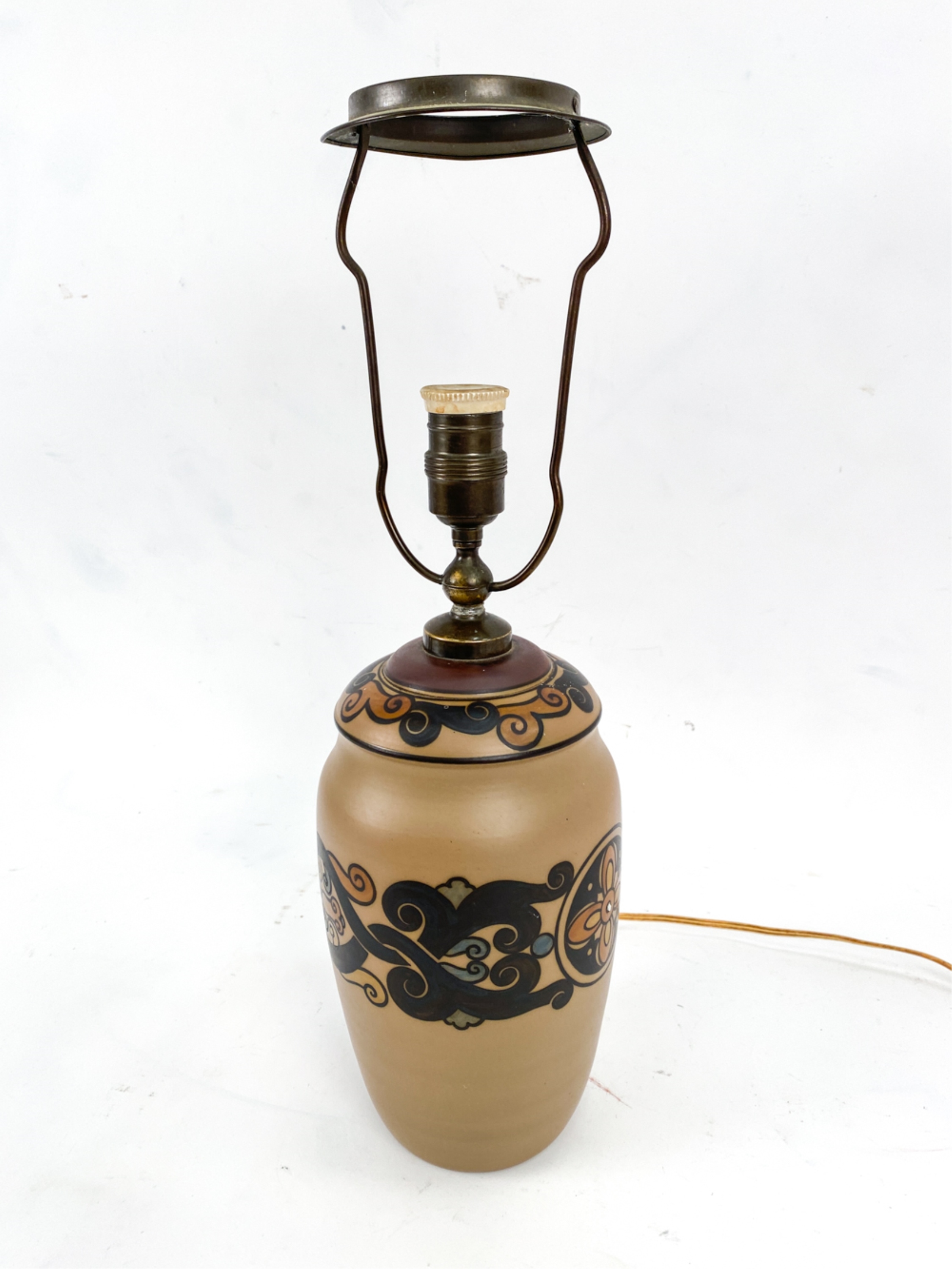 Lauritz Hjorth LAURITZ HJORTH BORNHOLM CERAMIC TABLE LAMP (1930