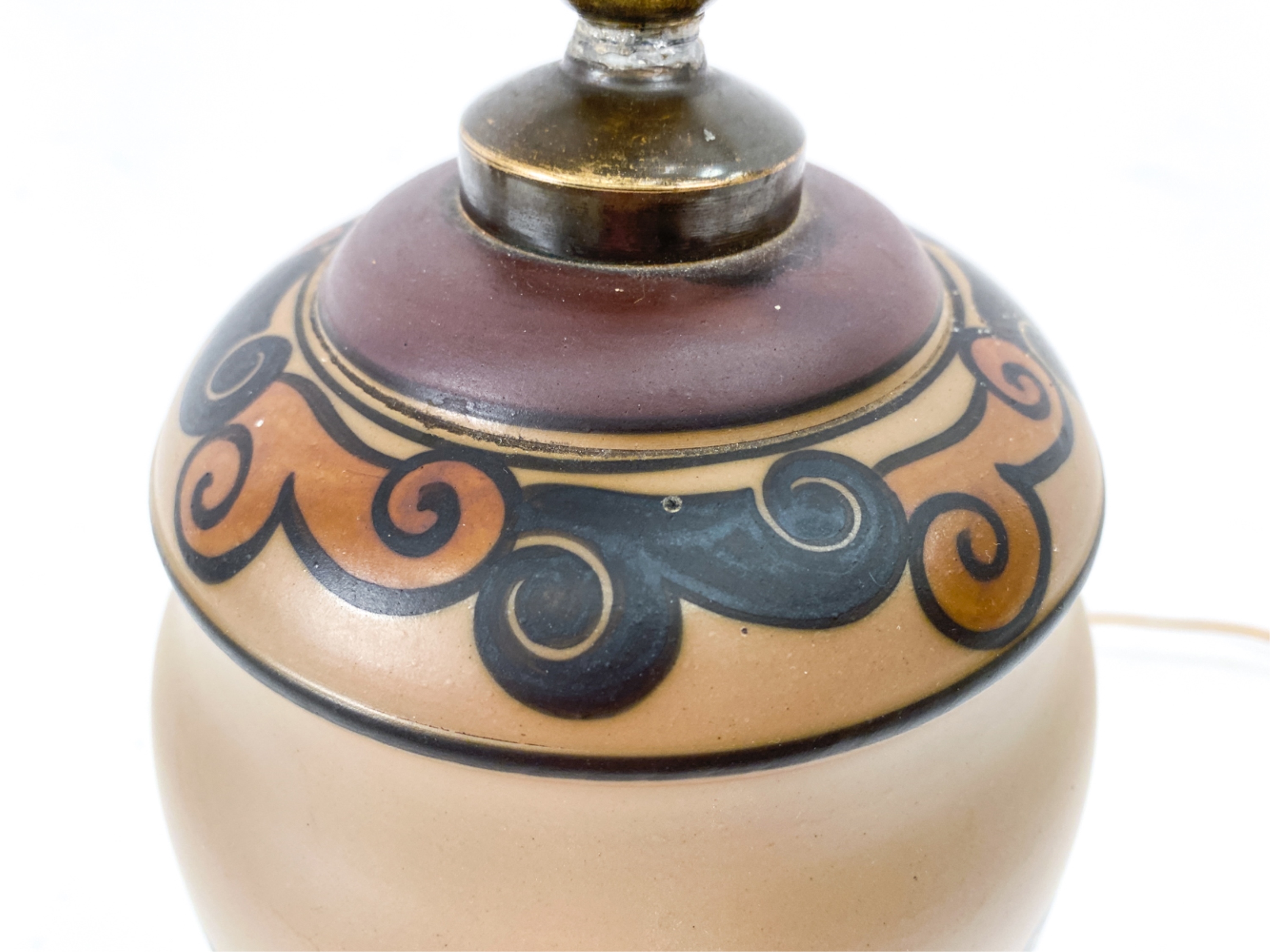 Lauritz Hjorth LAURITZ HJORTH BORNHOLM CERAMIC TABLE LAMP (1930