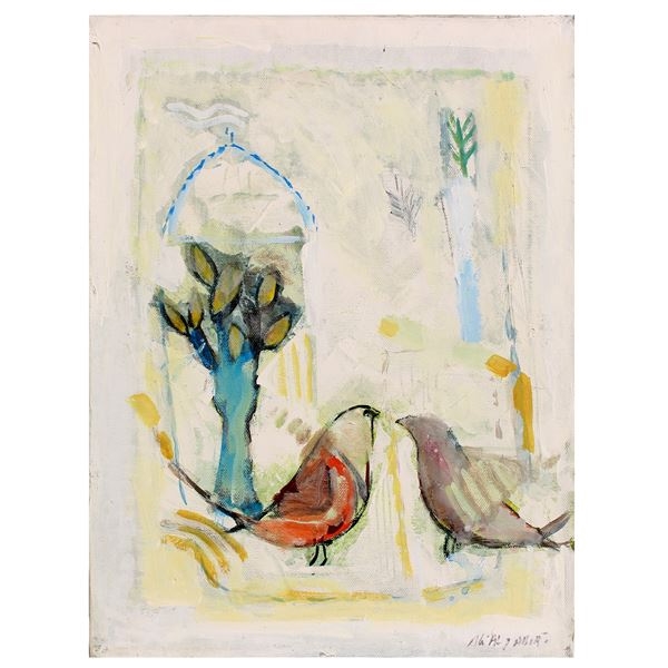 Artwork by Ali Al Jabiri, Untitled, Made of oil on canvas